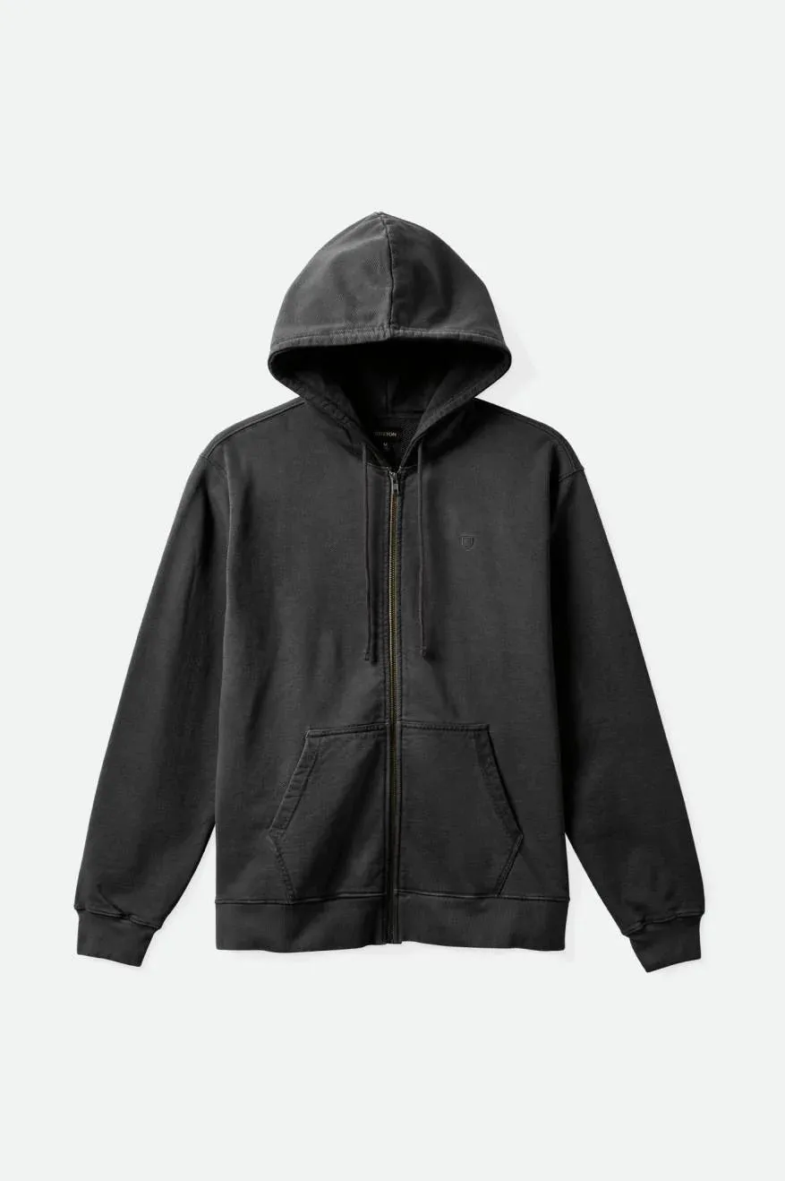 BRIXTON Vintage Reserve Full Zip Black Vintage Wash