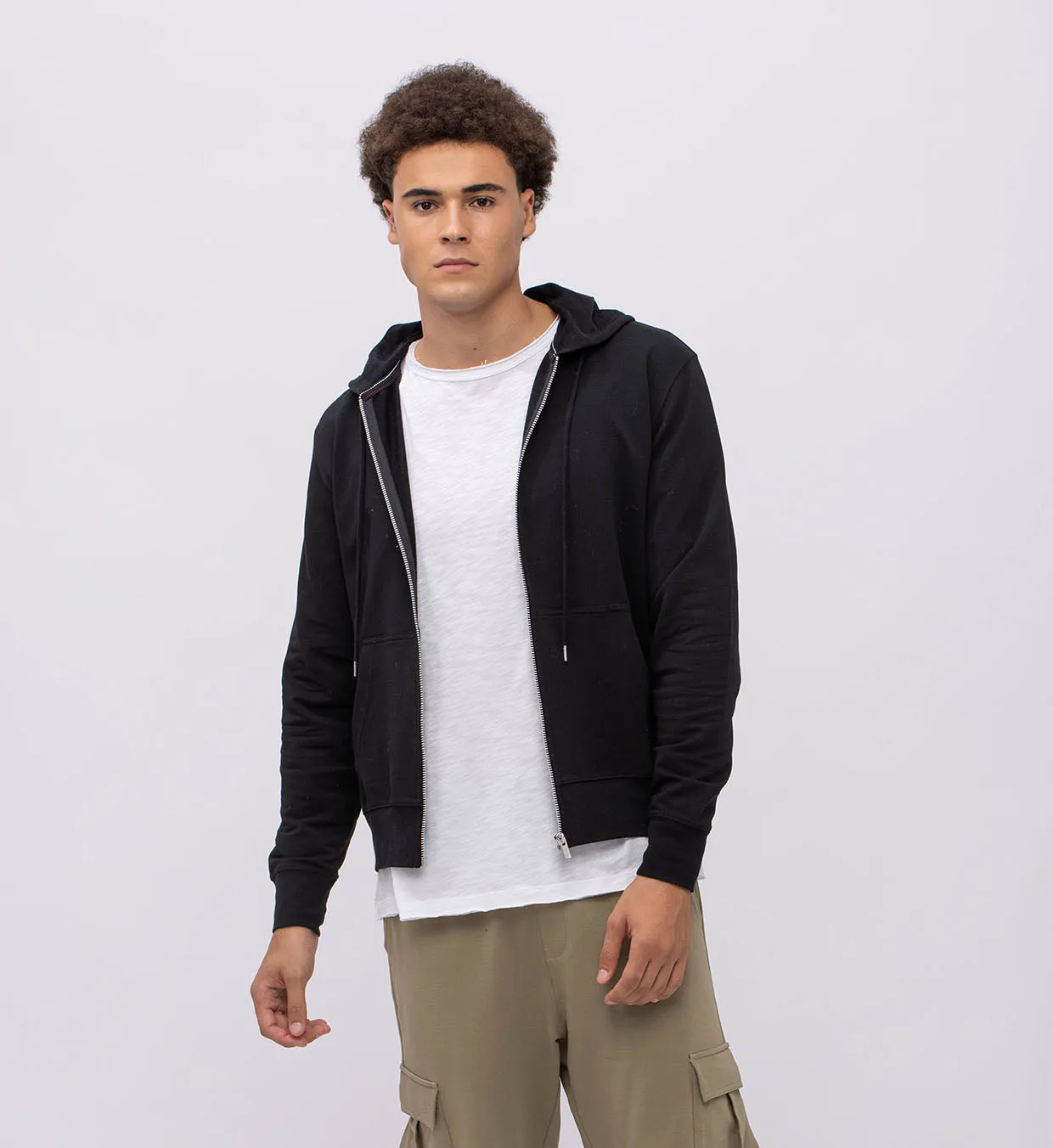 Mist Terry  Hoody   Zipper